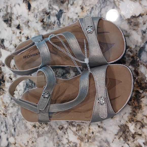 Romika Shoes - NEW Romika Fidschi 54 Comfort Sandal Pewter New Size 7